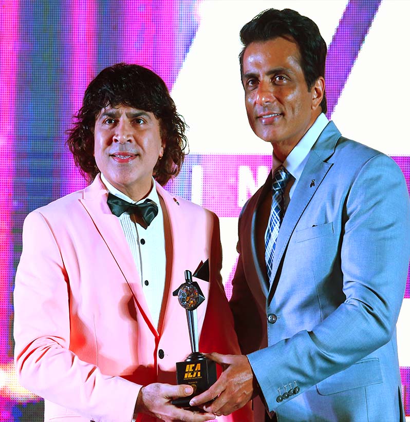 Music & Dance Instructor Pradeep Adwani with Sonu Sood